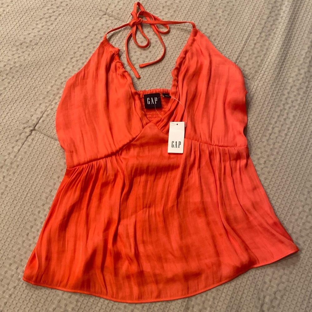 Satin Halter Top Gap
